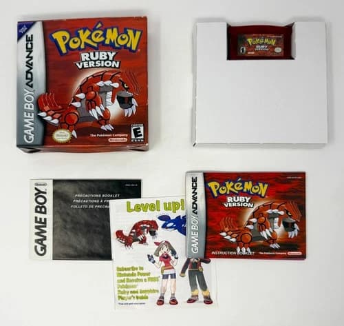 Pokemon Ruby Version COMPLETE CIB (Game Box Manual) Game Boy Advance GBA