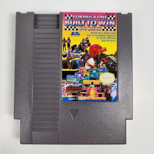Formula One: Built to Win (Nintendo NES, 1990) Cartridge Only