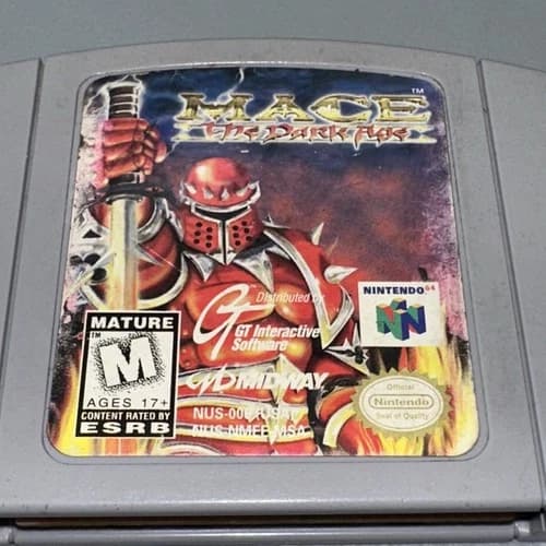 Mace: The Dark Age (Nintendo 64, 1997) N64 Authentic Game Cartridge Working