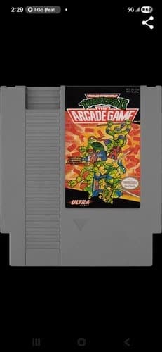 TMNT II The Arcade Game NES Tested Authentic