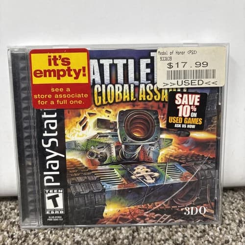 BattleTanx Global Assault Sony PlayStation 1 PS1 Complete w/ Manual Registration