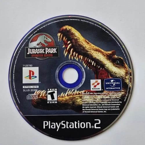 Jurassic Park Operation Genesis PS2 PlayStation 2 Disc Only