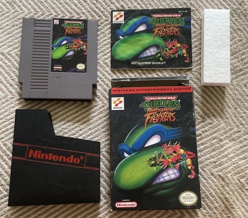 Teenage Mutant Ninja Turtles: Tournament Fighters (Nintendo NES 1994) w/ Box CIB