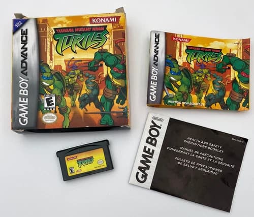 Teenage Mutant Ninja Turtles Game Boy Advance w/ Cartridge, Box, Manual, Insert