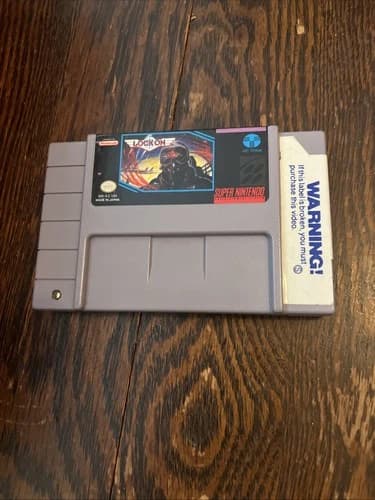Lock On Super Nintendo Vic Tokai SNES Original Authentic Game Cartridge
