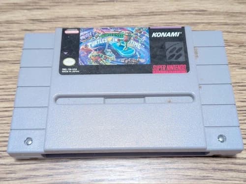 Teenage Mutant Ninja Turtles IV Turtles in Time - SNES 1992 - Authentic