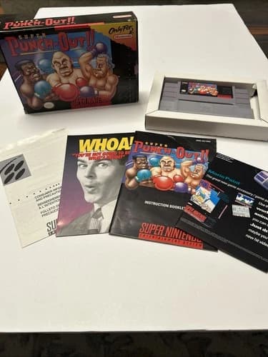 Super Punch-Out for Super Nintendo SNES Complete In Box CIB Excellent Shape