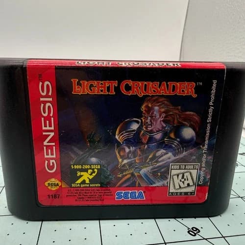 Light Crusader Sega Genesis 1995 Game Cartridge Only Tested