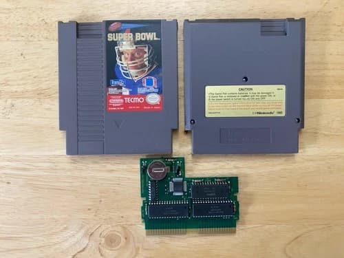 TECMO Super Bowl (Nintendo NES, 1991) Cartridge Only - TESTED Working Authentic