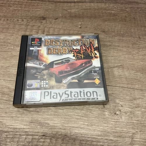 Destruction Derby Raw (Platinum) (Playstation PS1 Game)