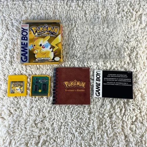 Pokemon Yellow Version (Nintendo Gameboy Color, 1998) GBC Complete in Box CIB