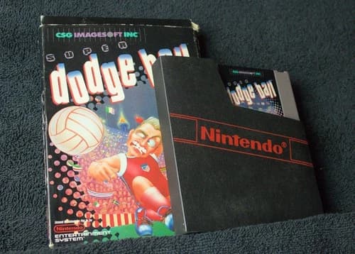 Super Dodge Ball (Nintendo Entertainment System) W/ Sleeve Box Manual TESTED