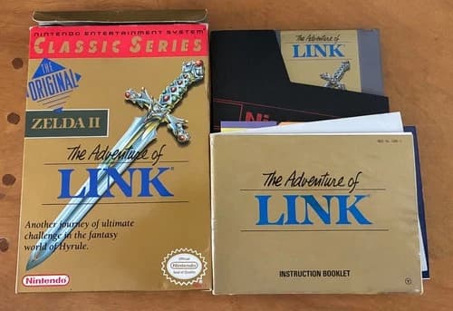 Zelda II The Adventure of Link (Nintendo NES) CIB with box and manual