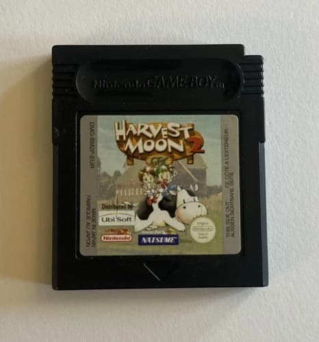 Harvest Moon 2 Nintendo Game Boy Color Cartridge EXCELLENT LABEL Tested Works