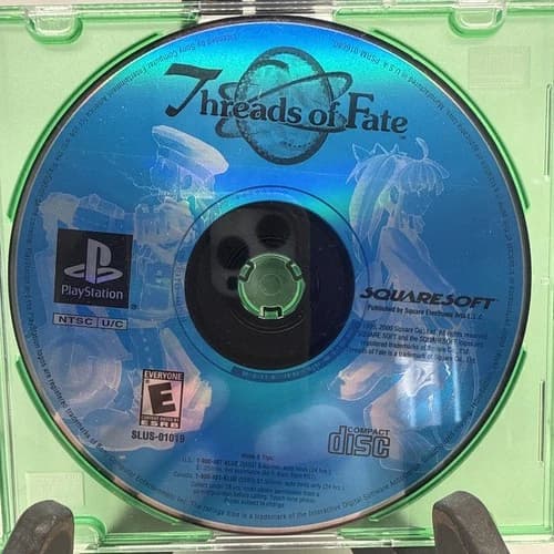 Threads of Fate (Playstation 1 PS1, 2000) Disc Only Tested & Working Fast Ship!