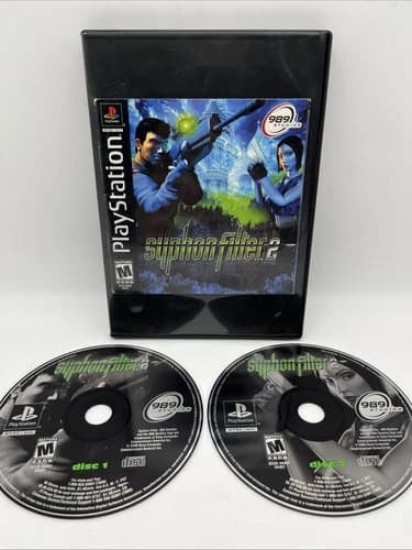 Syphon Filter 2 (Sony PlayStation 1, PS1, 2000) CIB Complete in Box w/ Manual