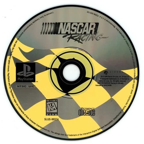 NASCAR Racing (PS1 PlayStation 1, 1996) TESTED Resurfaced NO TRACKING