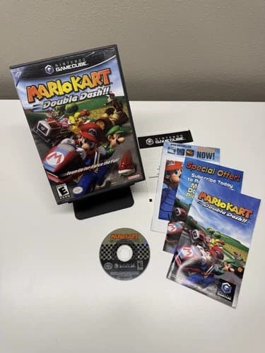 Mario Kart: Double Dash!! (Nintendo GameCube, 2003) CIB Complete Pristine Disc