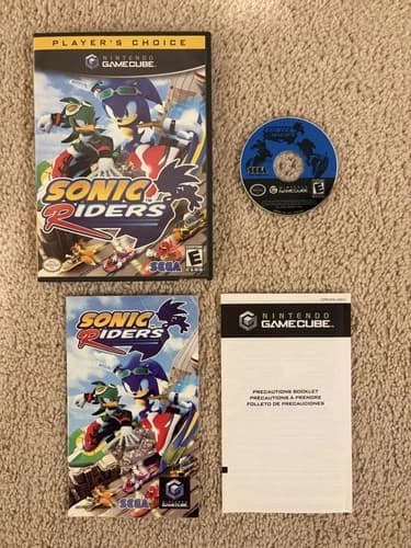 Sonic Riders (Nintendo GameCube, 2006) CIB, Tested & Works