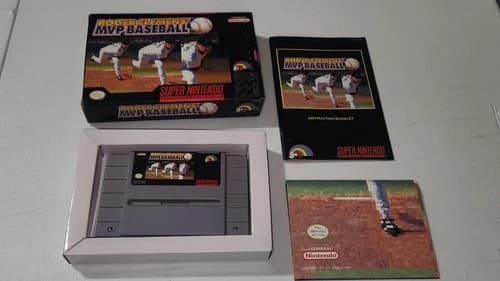 Roger CLemens' MVP Baseball Super Nintendo SNES CIB