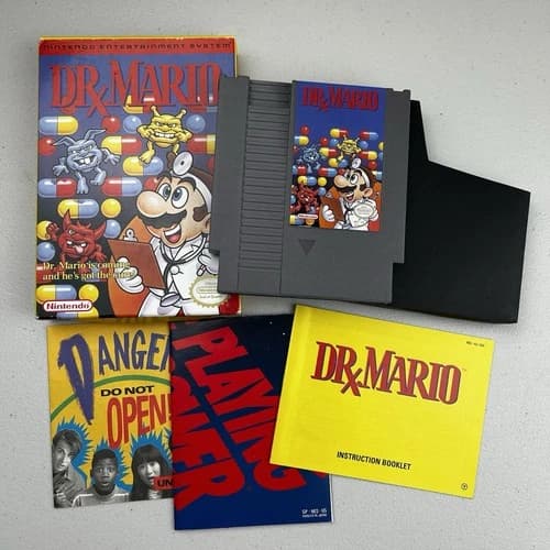 Dr. Mario Nintendo NES Complete CIB EUC Works