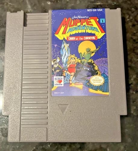 Muppet Adventure: Chaos at the Carnival – NES Nintendo – Tested & Working
