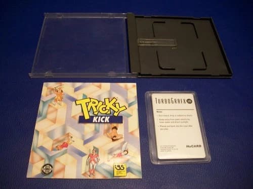 NEC TurboGrafx-16 Game ~ TRICKY KICK ~ Complete w/Manual ~ Tested Works Great!