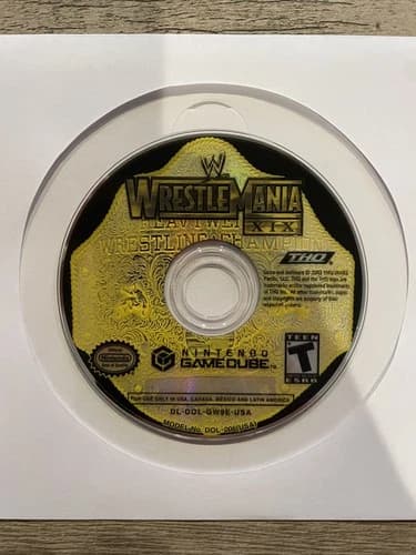 WWE Wrestlemania XIX; Loose (Nintendo GameCube, 2003)