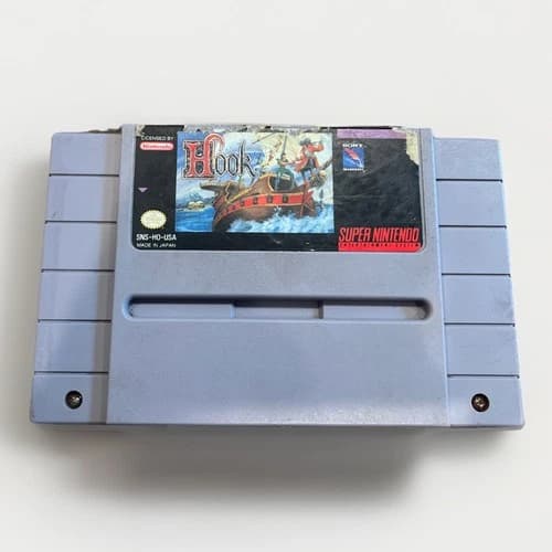 HOOK for SNES Super Nintendo video game cart only TESTED works Peter Pan 1991
