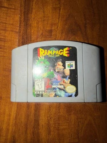 Rampage World Tour (Nintendo 64, N64, 1997) Authentic! Cart Only! Tested!