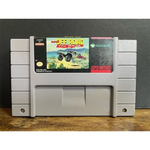 Super Off Road: The Baja SNES 1993 Racing Game Cartridge Tradewest