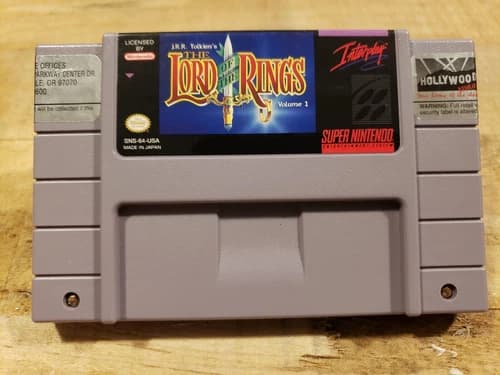 AUTHENTIC! J.R.R. Tolkien's The Lord of the Rings, Vol. 1 (SNES,1994) VERY NICE