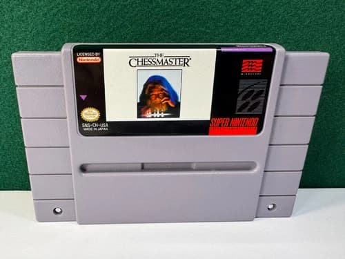 Chessmaster (Super Nintendo SNES, 1991) Authentic. Near Mint Cart.