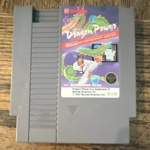 Bandai Dragon Power Nintendo NES Game Cartridge NTSC-U/C US/Canada