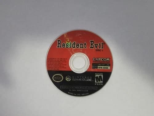 Resident Evil Disc 1, Nintendo GameCube, 2002, Disc Only, Tested Works