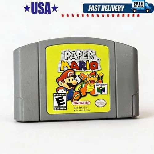 Paper Mario for Nintendo 64 N64 USA Version Cartridge