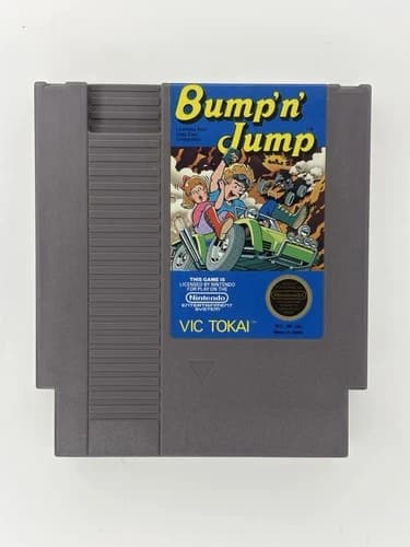 Bump'n' Jump Nintendo NES Game Cartridge