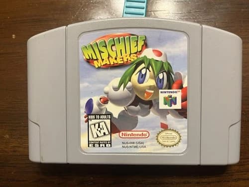 MISCHIEF MAKERS N64 Nintendo 64 TREASURE VG US SELLER FREE SHIPPING
