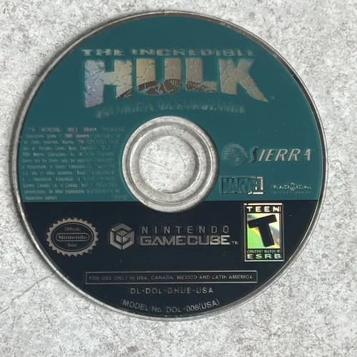 Gamecube The Incredible Hulk Ultimate Destruction Disc Only Nice Disc Nintendo