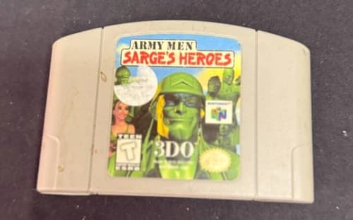 Army Men Sarge's Heroes - Nintendo 64, N64 - Game - Good Condition