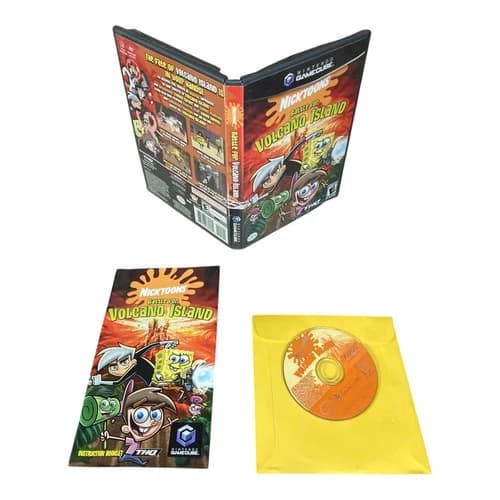 Nintendo GameCube NGC CIB COMPLETE TESTED Nicktoons: Battle for Volcano Island