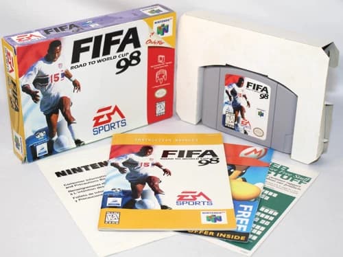 FIFA Road to the World Cup 98 N64 Complete CIB Very Nice w/ Reg Card! RARE!