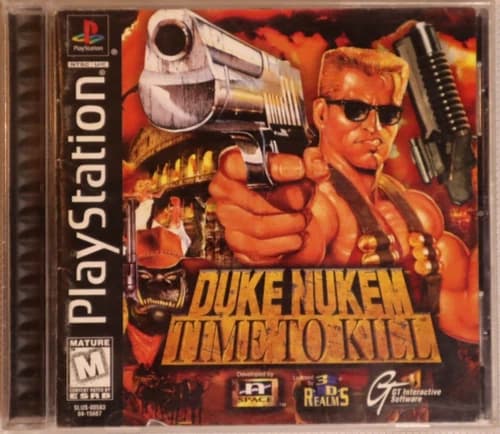 DUKE NUKEM TIME TO KILL PS1 GAME COMPLETE (PlayStation 1, 1998) VTG SHOOTER