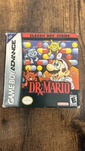 Dr. Mario Classic NES Series (Game Boy Advance GBA) COMPLETE CIB Manual Inserts