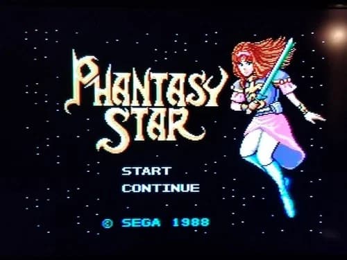 Sega Master System Phantasy Star A Four Mega Plus Cartridge 1988