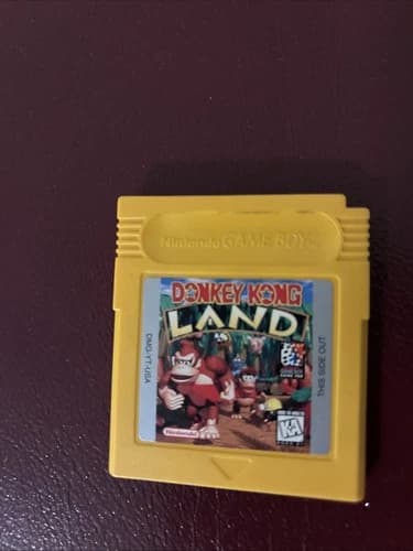Nintendo Donkey Kong Land Game Boy 1995 Yellow Cartridge