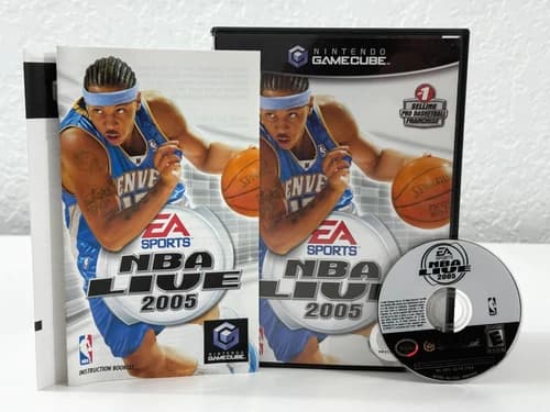 NBA Live 2005 (Nintendo GameCube, 2004) EA Sports Complete CIB - Tested & WORKS