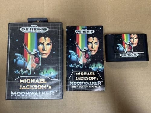 Michael Jackson's Moonwalker Sega Genesis Complete In Box CIB Great Shape
