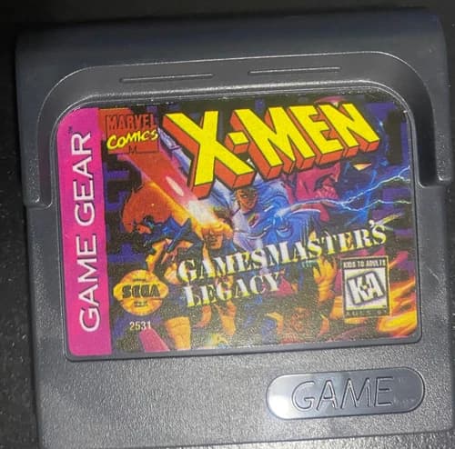 X-Men: GamesMaster's Legacy - Sega Game Gear - Acceptable Condition