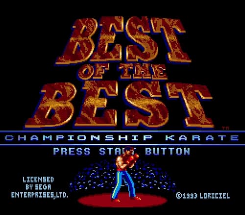 Best Of The Best Karate - Sega Genesis Game Complete